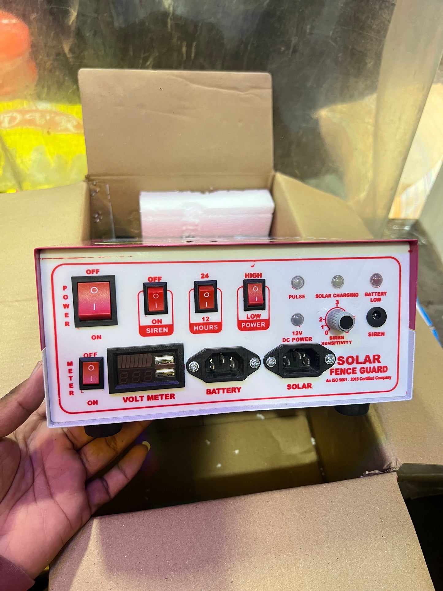 Solar Zatka Machine 22KV झटका मशीन/ शेतकरी राजा