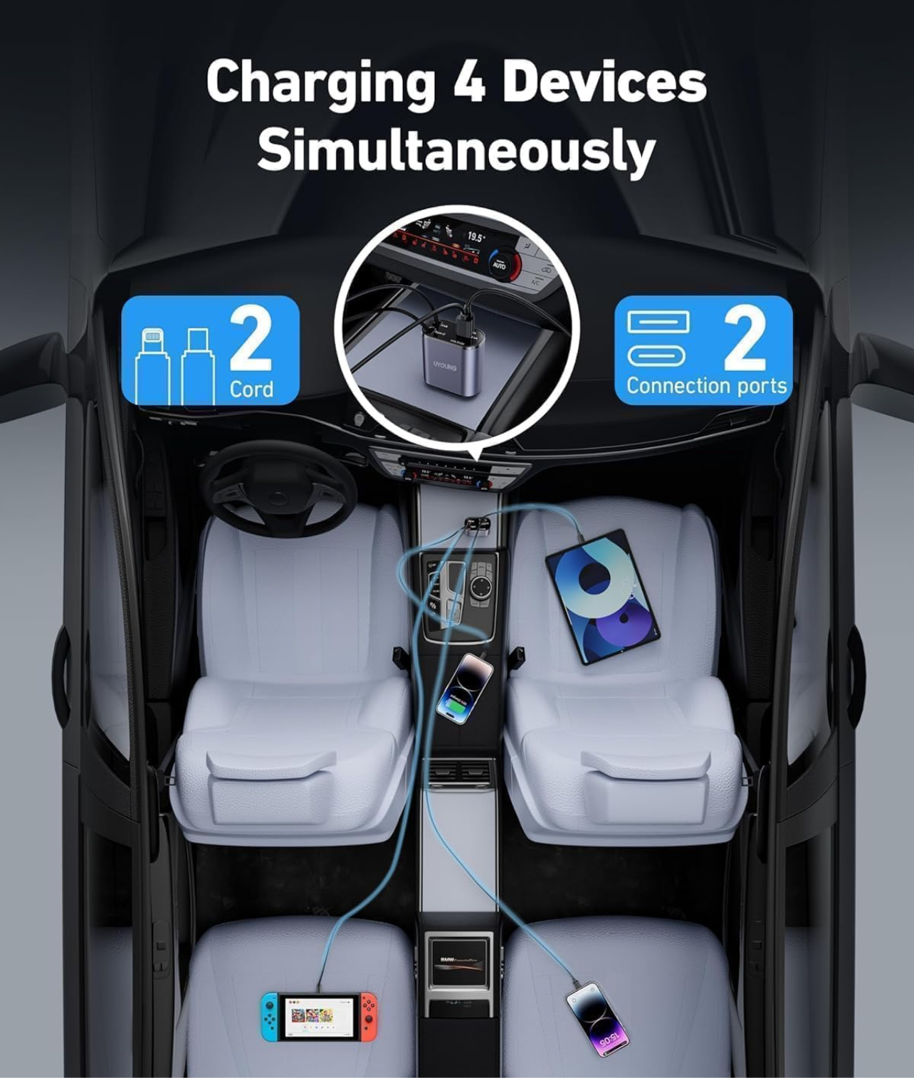 Car Multiple Charger 120W