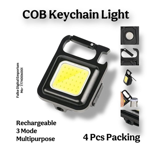 COB Keychain Light (4 Pcs)