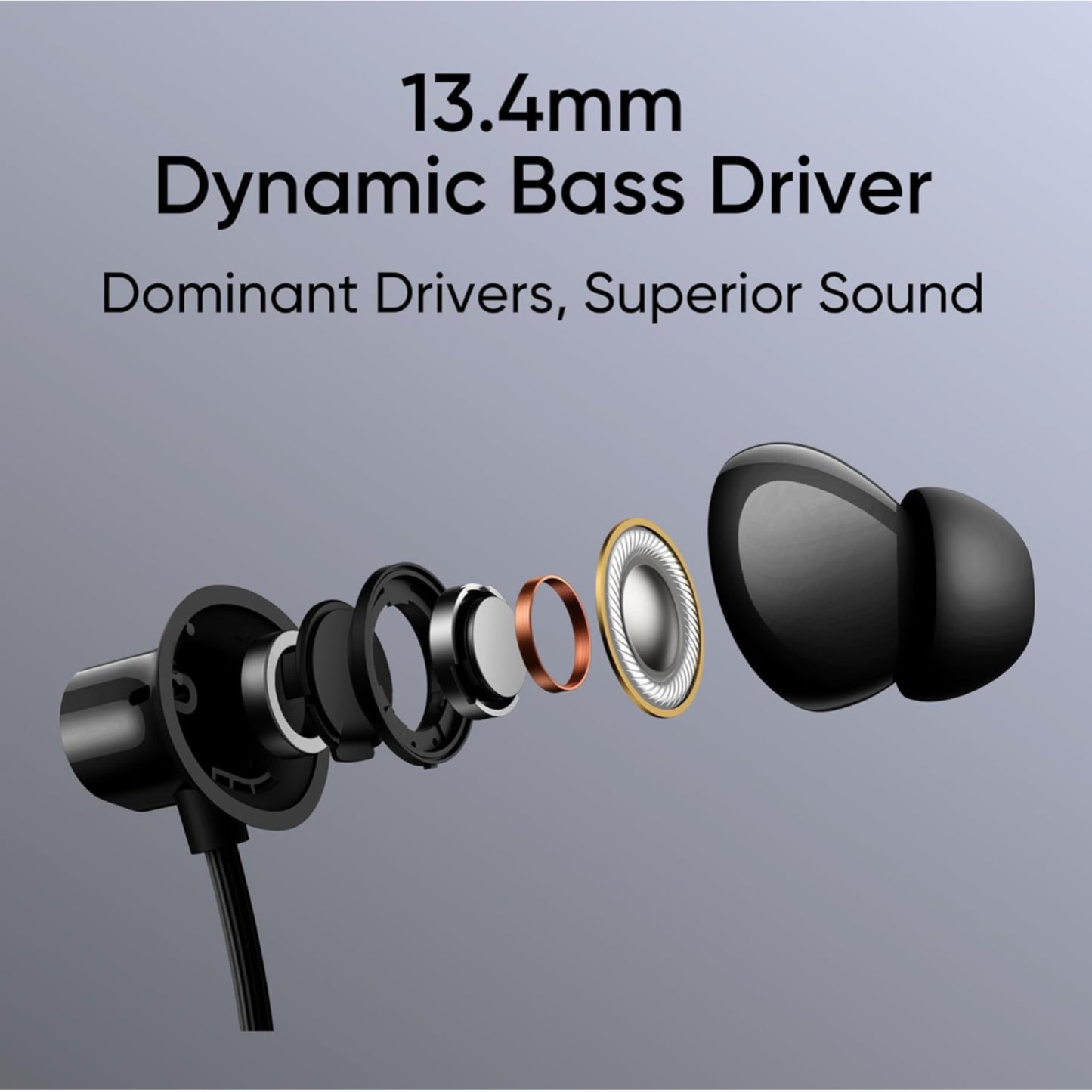realme Ear Bluetooth Neckband with 13.4 Mm Dynamic Bass Boost Driver