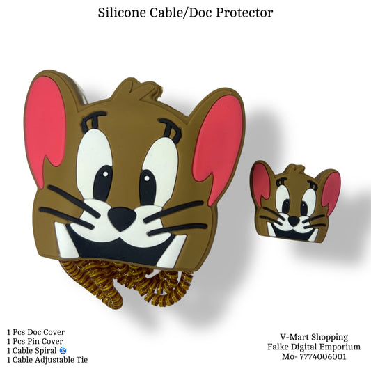 Tom & jerry Silicone Charger Case