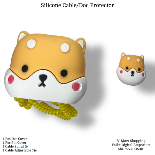 Cute Cat Silicone Charger case 20W