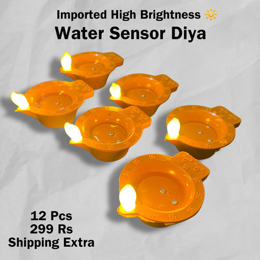 Water Sensor Diya {12 Pcs Pack} Imported