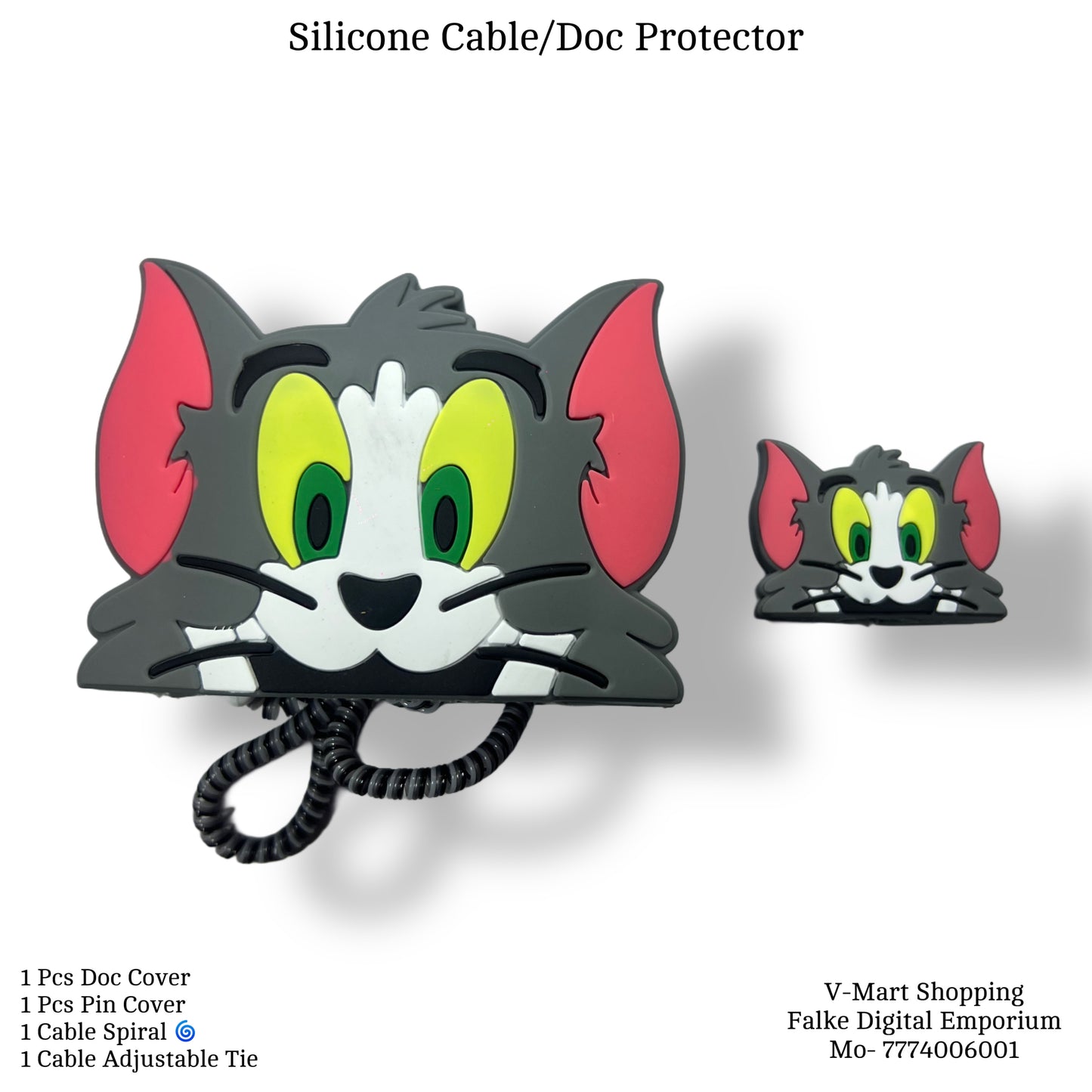 Tom & jerry Silicone Charger Case
